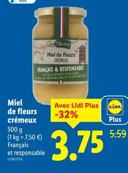 Lidl Maribee Miel de fleurs crémeux offre
