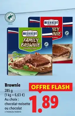 Lidl Mcennedy Family brownie offre