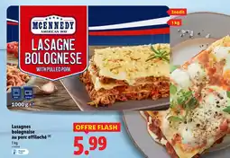 Lidl MCENNEDY AMERICAN WAY Lasagne bolognaise au porc effiloché offre
