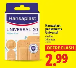 Lidl HANSAPLAST Pansements Universal offre