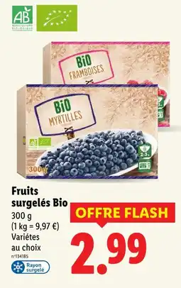 Lidl Bio Fruits surgelés Bio offre