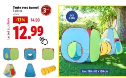 Lidl Tente avec tunnel offre