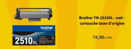 Bureau Vallée BROTHER TN-2510XL - noir - cartouche laser d'origine offre
