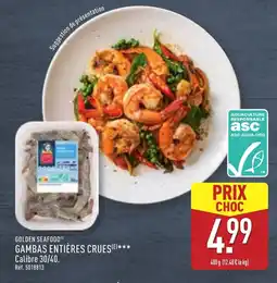 ALDI Gambas entiĂšres crues offre