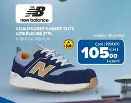 Prolians NEW BALANCE Chaussures basses elite lite bleues s1pl offre