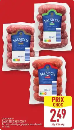 ALDI Cucina nobile saucisse salsiccia offre