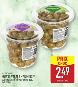 ALDI Daylicious olives vertes marinées offre
