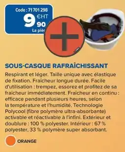 Prolians Sous-casque rafraîchissant offre
