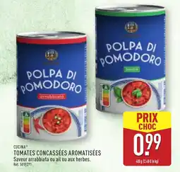 ALDI Tomates concassées aromatisées offre