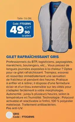 Prolians Gilet rafraîchissant gris offre