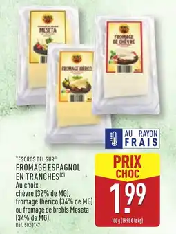 ALDI Fromage espagnol en tranches offre