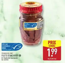 ALDI Filets d'anchois offre