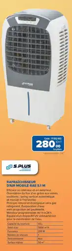 Prolians S. PLUS Rafraîchisseur d'air mobile rae 5.1 m offre