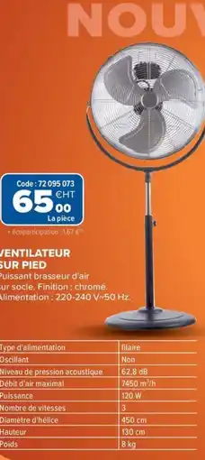 Prolians Ventilateur sur pied offre