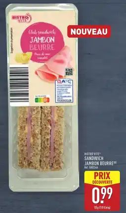 ALDI Sandwich jambon beurre offre