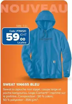 Prolians Sweat 106655 bleu offre