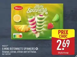 ALDI 8 mini batonnets spinners offre
