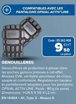 Prolians Genouillères offre