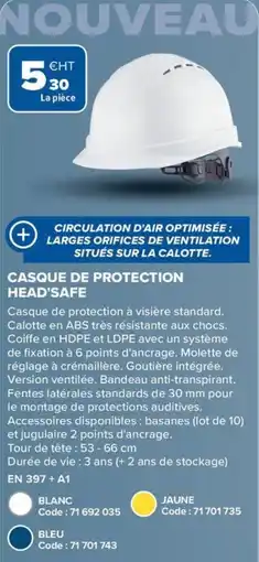 Prolians Casque de protection head'safe offre
