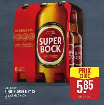 ALDI SUPERBOCK Bière blonde 5,2° offre