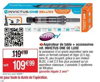 Cora x Carrefour Aspirateur de table + accessoires offre