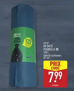 ALDI Folia 50 sacs poubelle offre