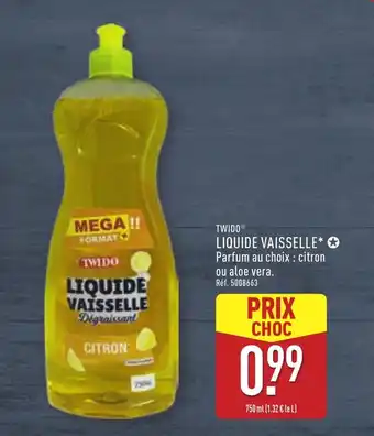 ALDI TWIDO Liquide vaisselle offre