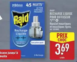 ALDI Raid recharge liquide pour diffuseur offre
