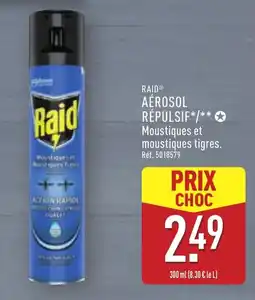 ALDI Raid aérosol répulsif offre