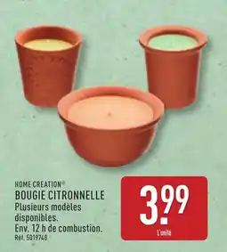ALDI Home creation bougie citronnelle offre
