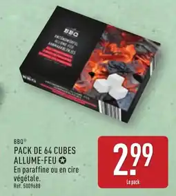 ALDI BBQ Pack de 64 cubes allume-feu offre