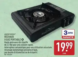 ALDI Adventuridge réchaud à gaz portable offre