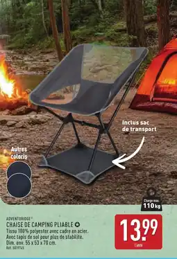 ALDI Chaise de camping pliable offre
