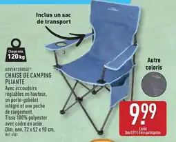 ALDI Chaise de camping pliante offre
