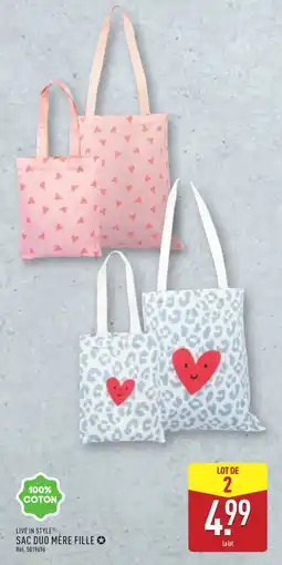 ALDI Live in style sac duo mère fille offre