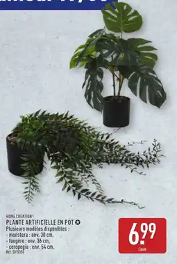 ALDI Plante artificielle en pot offre