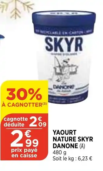 Bi1 Yaourt Nature Skyr offre