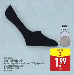 ALDI Up 2 fashion protège-pieds offre