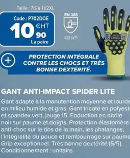 Prolians Gant anti-impact spider lite offre