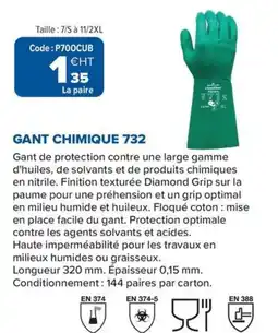 Prolians Gant chimique 732 offre