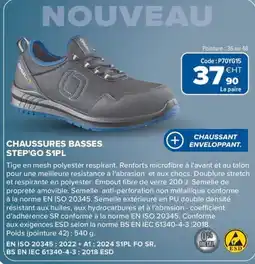 Prolians Chaussures basses step'go s1pl offre