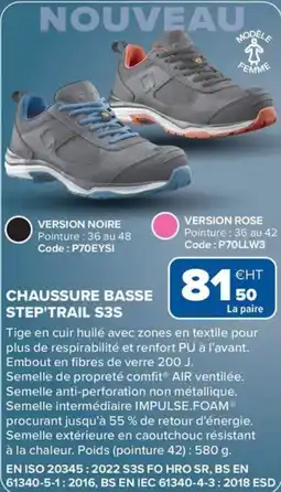 Prolians Chaussure basse step'trail s3s offre