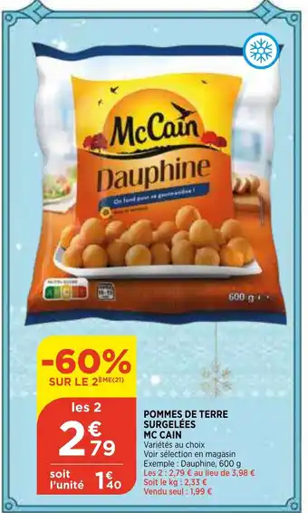 Bi1 Pommes de Terre Surgelées offre