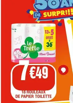 La Foir'Fouille 18 rouleaux de papier toilette offre