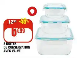 La Foir'Fouille 3 boites de conservation avec valve offre