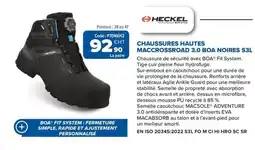 Prolians HECKEL Chaussures hautes maccrossroad 3.0 boa noires s3l offre