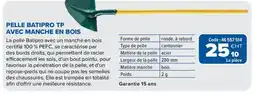 Prolians Pelle batipro tp avec manche en bois offre