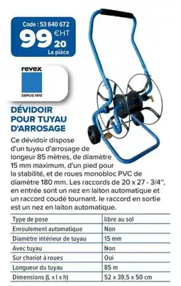 Prolians Dévidoir pour tuyau d'arrosage offre
