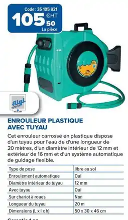 Prolians Enrouleur plastique avec tuyau offre