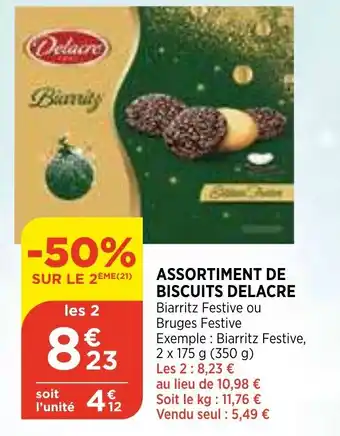 Bi1 Assortiment de Biscuits Delacre offre